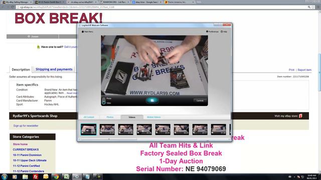 10-11 Panini Zenith Box Break - NE 94079069 смотреть онлайн