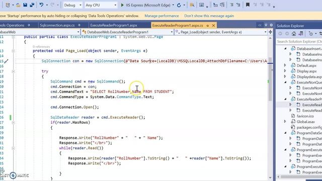 DataReader Object ADO.NET смотреть онлайн