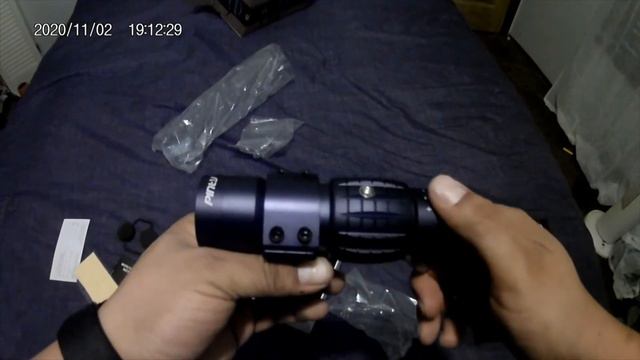 Pinty Tactical 3 4 MOA Red Dot Sight with 3x magnifier Combo unboxing смотреть онлайн