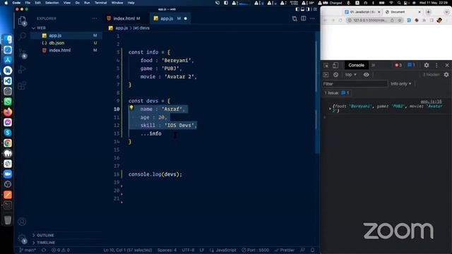 JavaScript Live Class 11 Part 1 , Spread Operator || SoroBindu смотреть онлайн