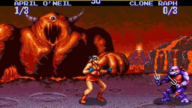 Turtles Tournament Fighters (Genesis) April Hardest Playthrough смотреть онлайн