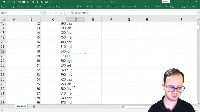 Formas de Converter MÊS de Número para TEXTO no EXCEL смотреть онлайн