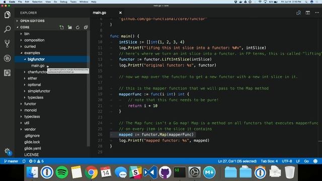 GopherCon 2017: Aaron Schlesinger - Functional Programming in Go смотреть онлайн