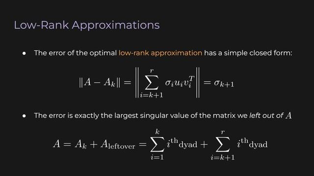 Singular Value Decomposition | Practical Linear Algebra (Lecture 14) смотреть онлайн