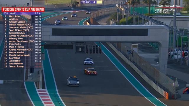 Porsche Sprint Challenge Middle East - Round 3 - Race 1 - Yas Marina Circuit, 28-29 January 2023 смотреть онлайн
