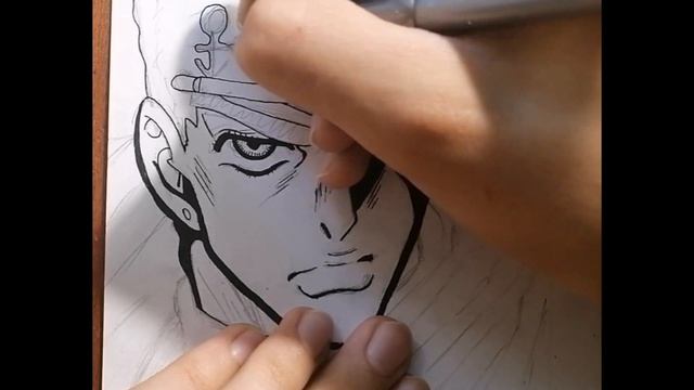РИСОВАНИЕ ДЖОТАРО КУДЖО (JJBA) | DRAWING JOTARO KUJO JJBA (SPEED DRAWING)