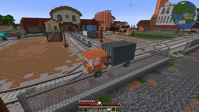 I built WORKING RAIL CROSSINGS in Minecraft Create Mod! смотреть онлайн