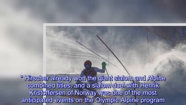 Marcel Hirscher skis out of slalom chasing 3rd Olympic gold смотреть онлайн
