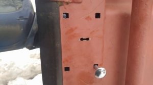 Установка накладного замка РИФ-1 на 20-ти футовый контейнер