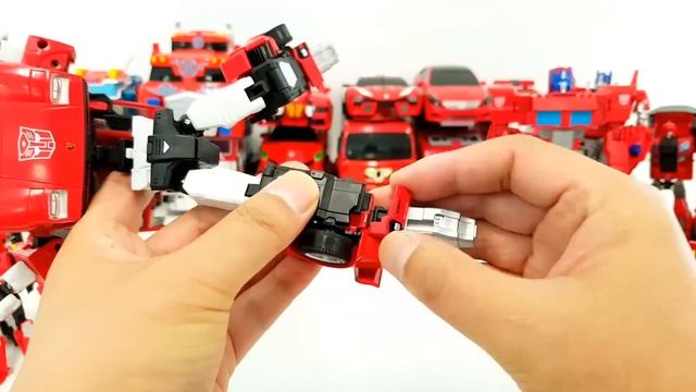Red Color Transformers HelloCarbot Tobot Miniforce 40 Vehicle Transformation Robot Car Toys смотреть онлайн