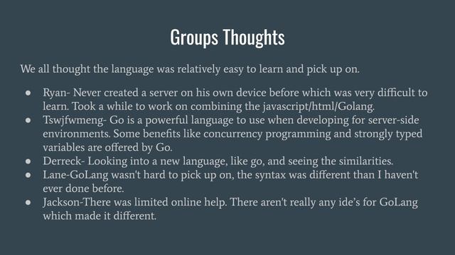 GoLang Project Group2 смотреть онлайн
