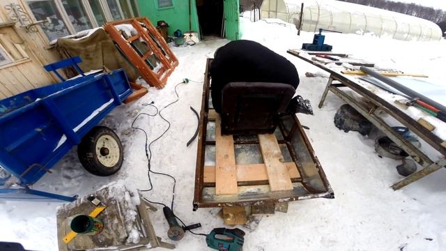 Сани волокуши для бурана, своими руками. смотреть онлайн