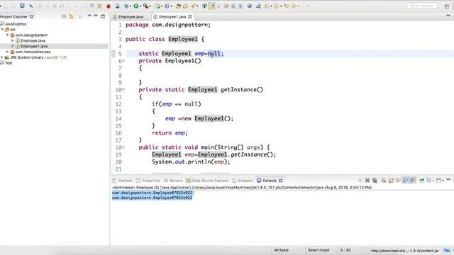 Singleton Design Pattern (4 Programs) - Part 1 смотреть онлайн