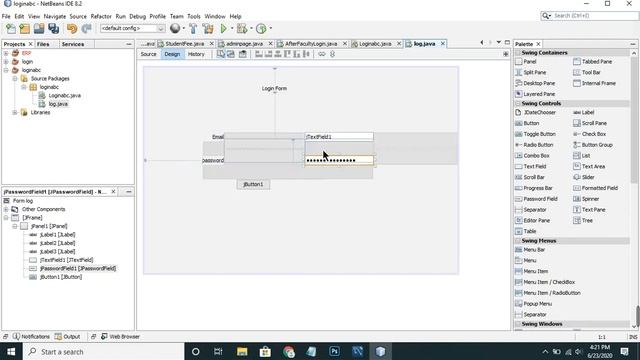 how to create login form in java swing netbeans with in a 5 minutes смотреть онлайн