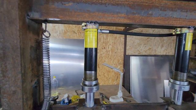 Мой самодельный листогиб установил цилиндры 24т обзор работы? смотреть онлайн