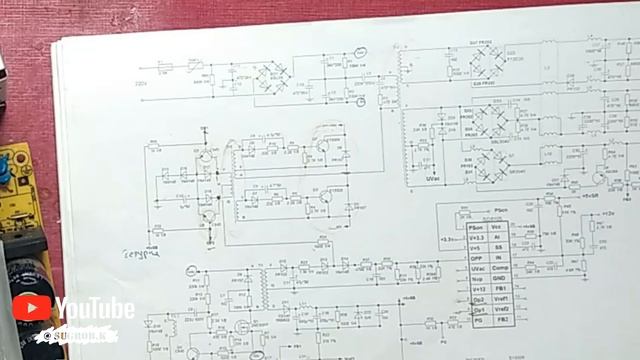 Не типичный ремонт болока питания ПК. GIGABYTE 500W смотреть онлайн