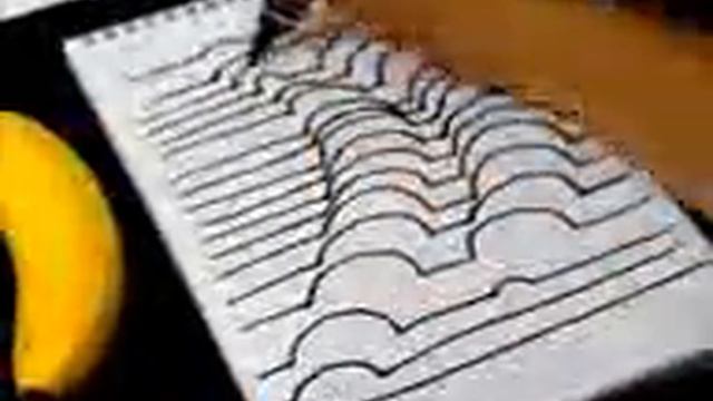 как нарисовать 3D банан класно получилось смотреть онлайн