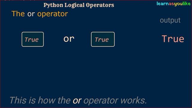 Logical Operators in Python смотреть онлайн