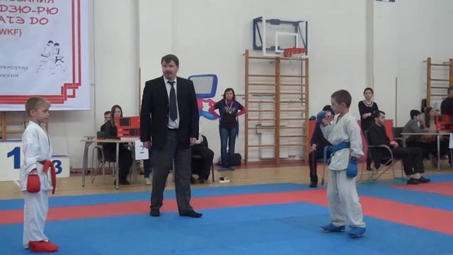 кумитэ 8 9 лет 27 кг 2 бой Колесников Максим смотреть онлайн
