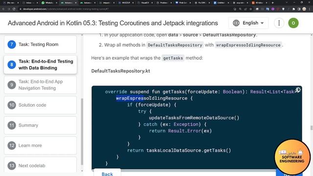 Advanced Android in Kotlin Testing Coroutines and Jetpack integrations part-8 смотреть онлайн