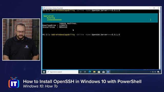 How to Install OpenSSH Client and Server Using PowerShell in Windows 10 смотреть онлайн
