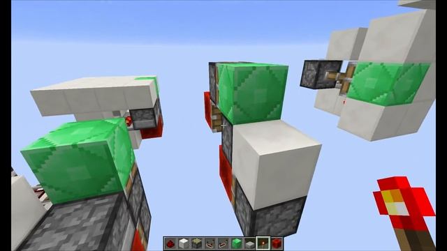 4 Simple Block Update Detectors | Minecraft Redstone смотреть онлайн