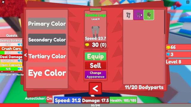 ЭВОЛЮЦИЯ РОБОТА В РОБЛОКС \ Colossal City Simulator ROBLOX смотреть онлайн