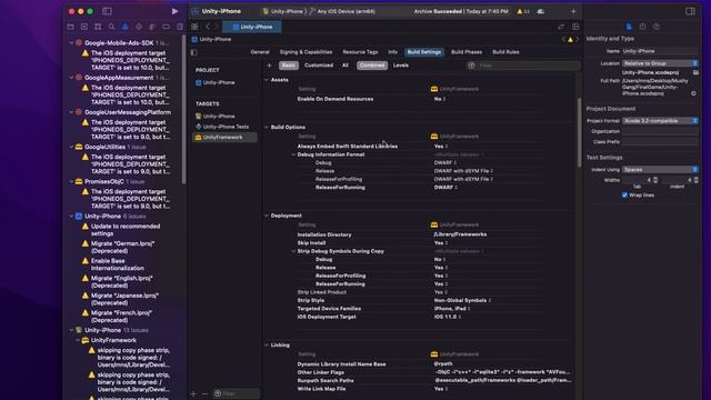 UnityFramework.framework contains disallowed file 'Frameworks'. | Unity Xcode error fixed смотреть онлайн