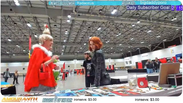 Amouranth Stream 2017 - 11 - 10 [Black Widow COMIC CON] (Part 1/2) смотреть онлайн