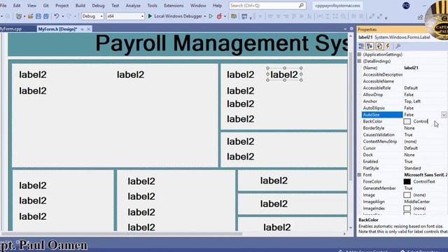 How to Create Advanced Payroll Management Systems with MS Access in Visual C++ - Part 1 of 4 смотреть онлайн