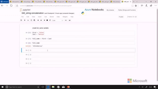 19 Python Beginner Strings and Functions - Create Full Name смотреть онлайн