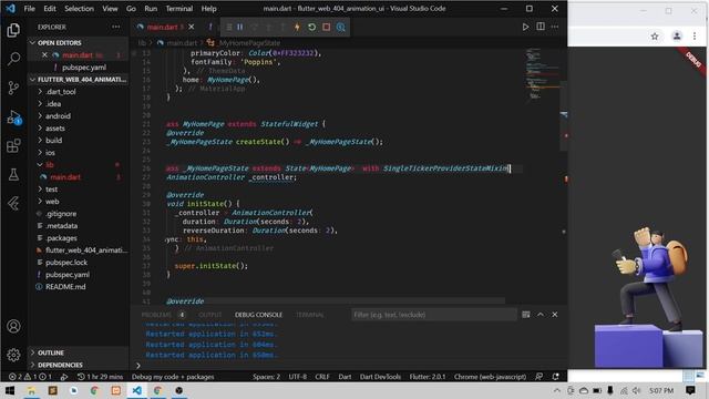 Animated Error 404 | Flutter Web - Speed Code смотреть онлайн