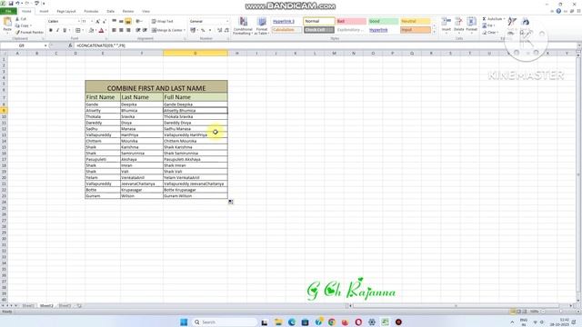 MS EXCEL@ Combined First and Last Name ~Combined Last and First Name смотреть онлайн
