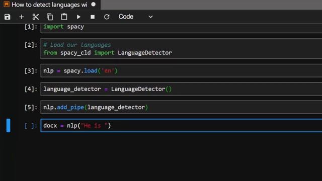 SpaCy Python Tutorial - How to Detect Languages with Spacy смотреть онлайн