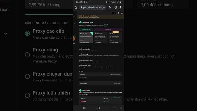 WEBSHARE Proxy, miễn phí, giá dẻ chỉ 2,99$ mua được 100 proxy , SOCKS5, HTTP tất cả quốc gia смотреть онлайн