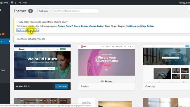 How to install Eduin Online Course WordPress Theme смотреть онлайн