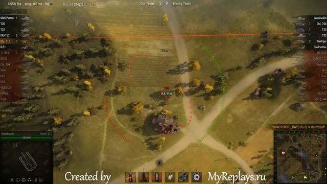 WOT: Malinovka - Object 212 - 5 frags смотреть онлайн
