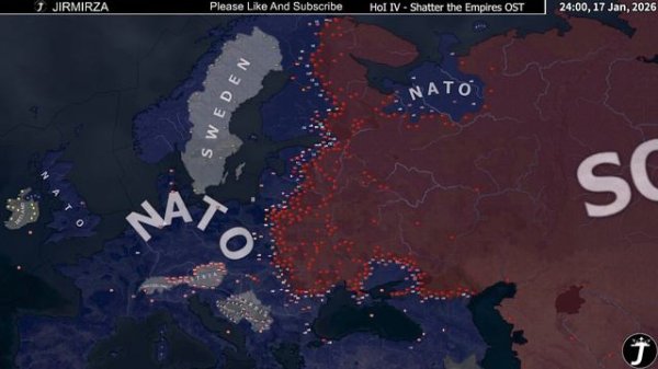 NATO vs Soviet Union  WW3 - Hoi4 Timelapse