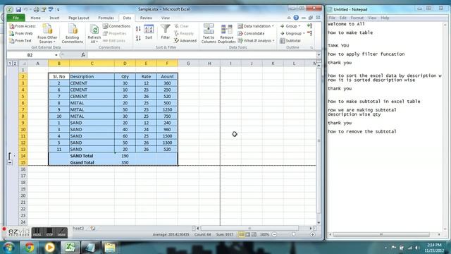 how to remove the subtotal in microsoft excel 2010 смотреть онлайн
