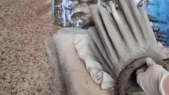 Вазон своими руками из цемента и тряпки /in ozon do it yourself i cement #diy #своимируками #вазон смотреть онлайн