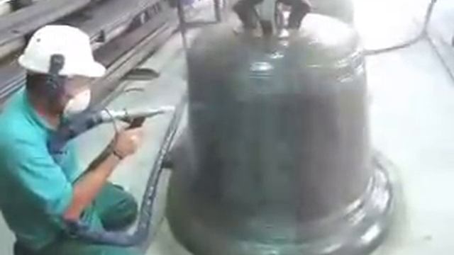 Чистка колокола сухим льдом :: www.suhoiled.ru :: Сухой Лед :: Чистка сухим льдом - бластинг :: смотреть онлайн