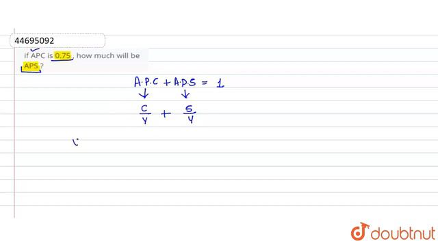 if APC is 0.75 , how much will be APS ? смотреть онлайн