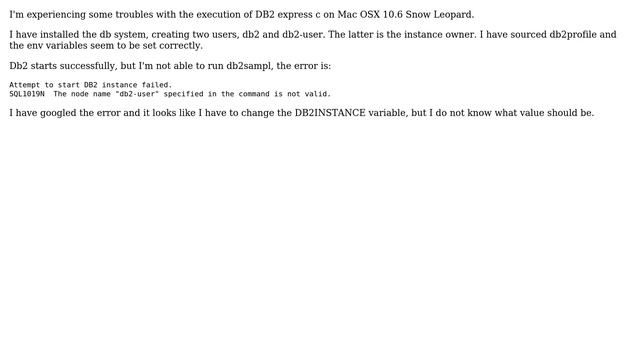 Db2 Express C Mac Osx