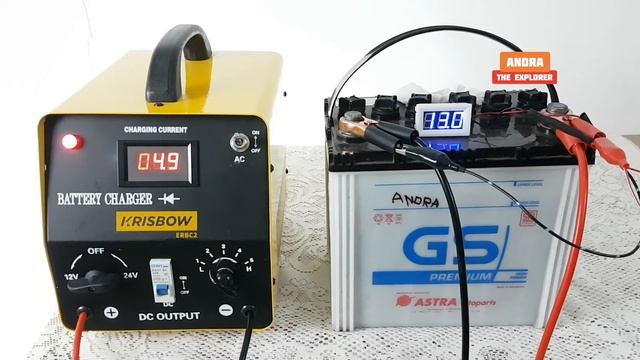 Charger Aki Krisbow 20 Ampere Full Review. Percobaan Mencharge Aki & Bongkar Charger смотреть онлайн