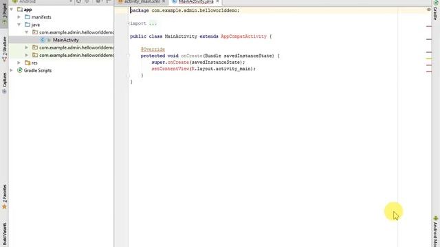 Android Tutorial 2 Simple Hello World Demo смотреть онлайн