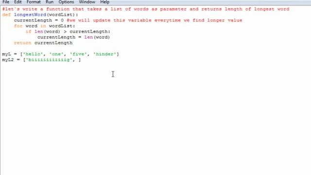 PYTHON Largest string in list using FOR loop смотреть онлайн