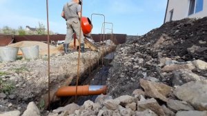 Подпорная стенка из бетона своими руками.начало.часть 2