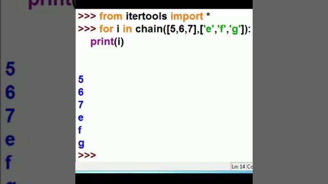 Python Itertools: chain, zip_longest смотреть онлайн