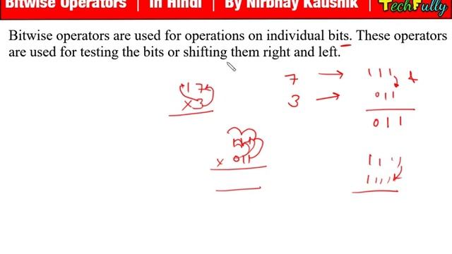 Bitwise Operators In C Language | Full Lecture In Hindi | By Nirbhay Kaushik смотреть онлайн