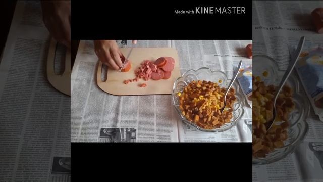 Вкусный салат за 5 минут с кукурузой. смотреть онлайн